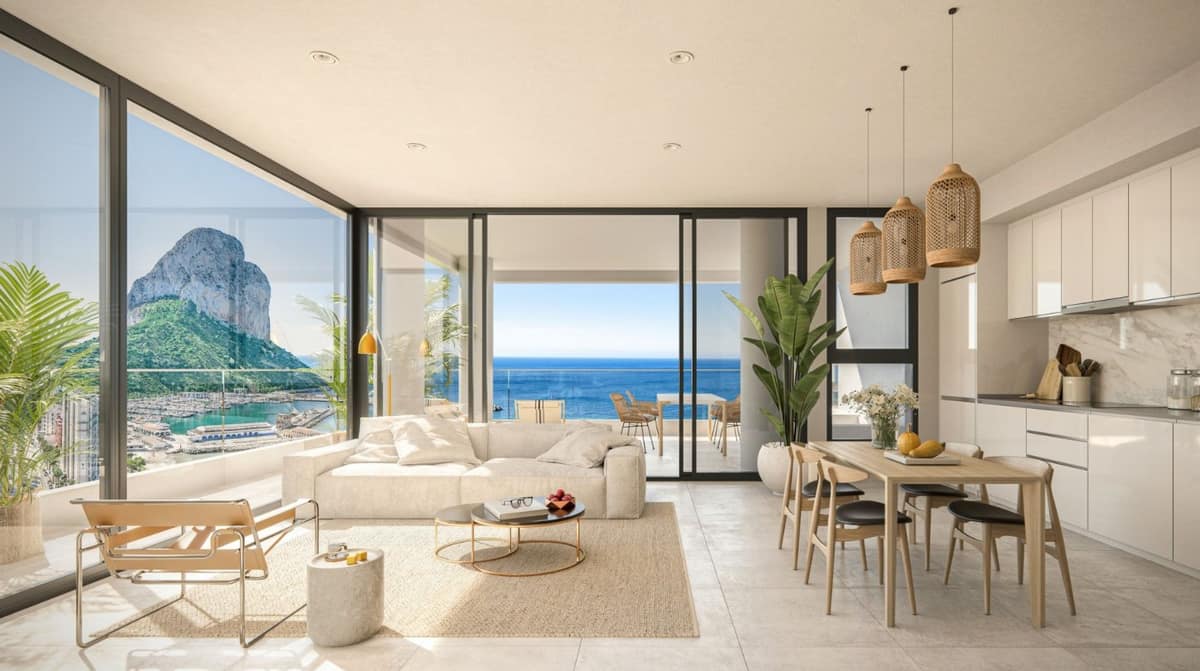 NEW BUILD LUXURY PENTHOUSES WITH THE SEA VIEWS IN CALPE