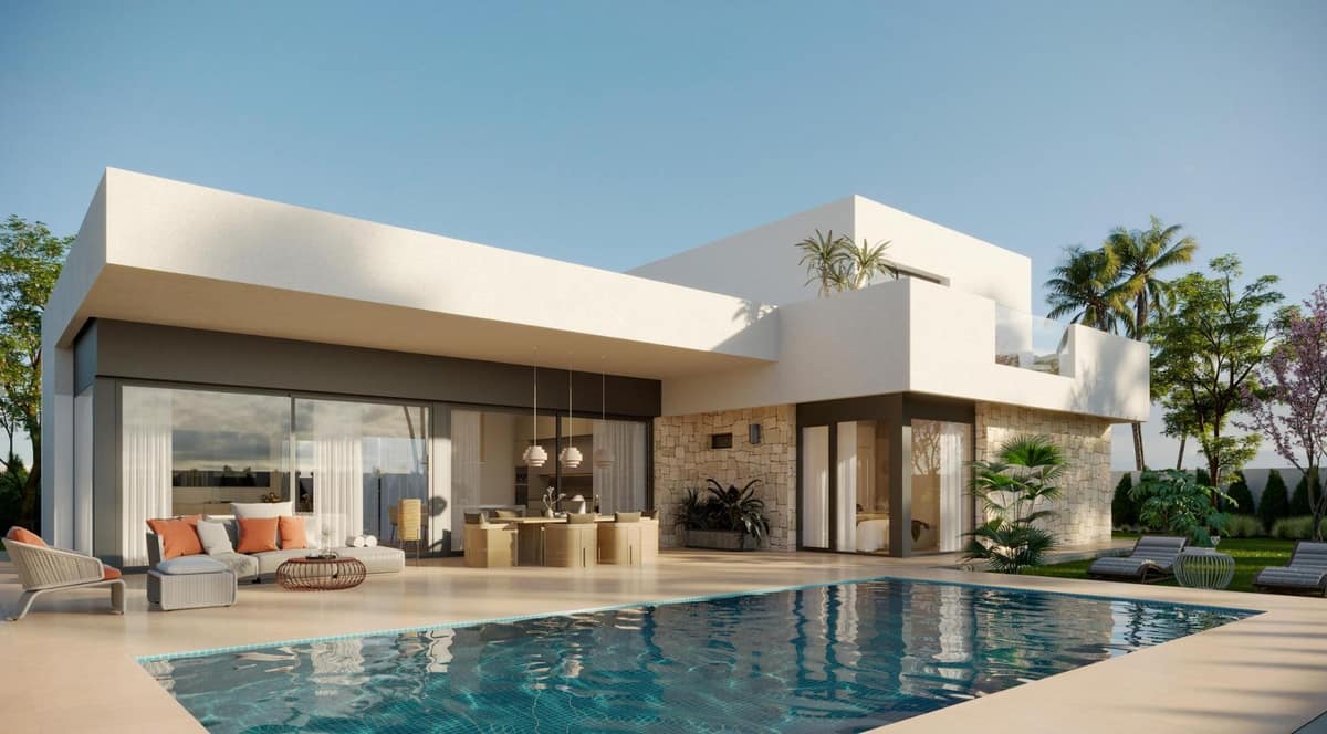 Newly built villas located in the municipality of Aspe.