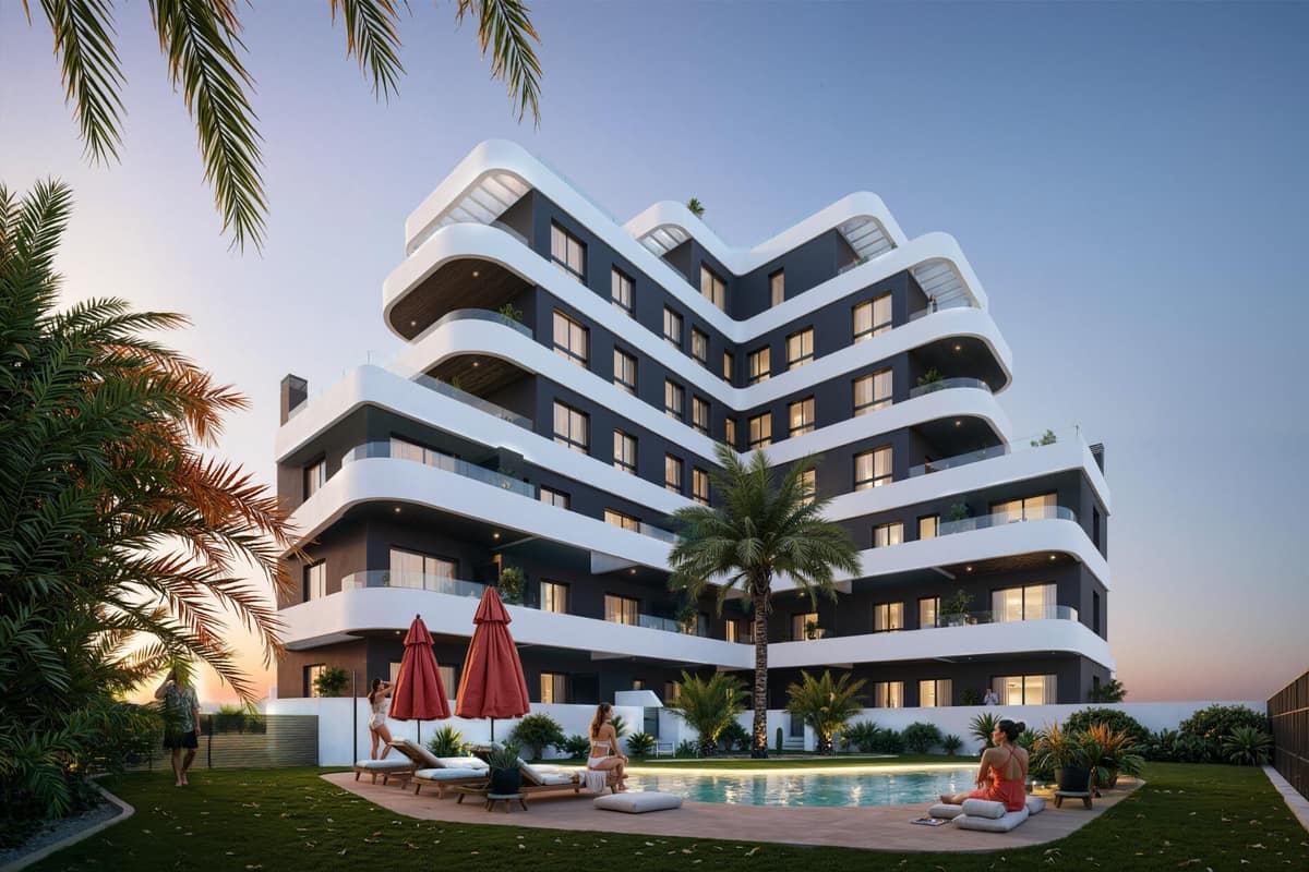 New Build Apartments in Guardamar del Segura – Modern Living Just 1.4 km from the Beach