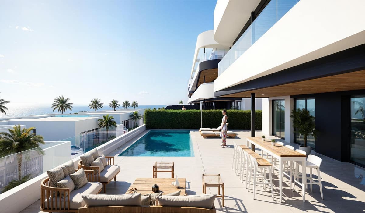 New Build Golf Front Apartments and Villas in La Serena Golf Los Alcazares