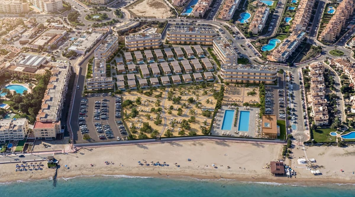 Luxury Tourist Apartments and Villas with Private Beach in First Line of Vera Playa-Almería